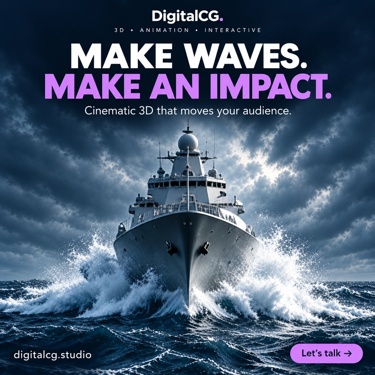 DigitalCG creative work: Waves